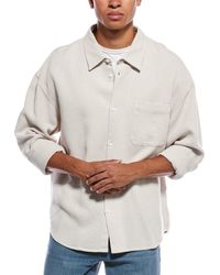 FRAME - Waffle Textured Shirt - Lyst