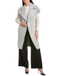Joseph Ribkoff - Fuzzy Eyelash Long Vest - Lyst