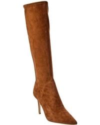 L'Agence - Giverny Knee High Suede Boot - Lyst