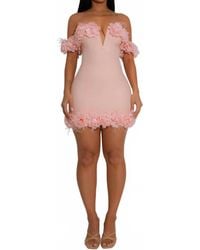 Diva - Petal Provocateur Floral Mini Dress - Lyst