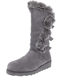 BEARPAW - Geneviieve Suede Wool Lined Winter Boots - Lyst