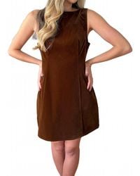 SOFIA The Label - Kiara Velvet High Neck Mini Dress - Lyst