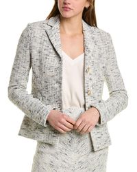 リアルサープラス！ Ounce ibon Jacket boucle tweed half John coat