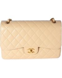 Chanel - Quilted Caviar Jumbo Classic Double Flap Bag - Lyst