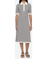 Sea - Saige Gingham Knit Midi Dress - Lyst
