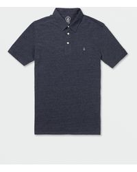 Volcom - Banger Polo Short Sleeve Shirt - Navy - Lyst