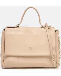 CH by Carolina Herrera - Leather Minuetto Flap Top Handle Bag - Lyst