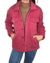 Davi & Dani - Rachel Quilted Shacket - Lyst