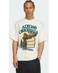 adidas - Originals Camp Graphic Tee - Lyst