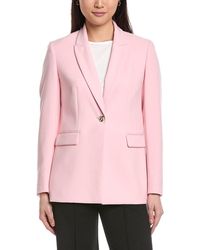 Anne Klein - One-Button Peak Lapel Blazer Jacket - Lyst