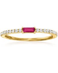 RS Pure - By Ross-Simons Ruby And Diamond Ring - Lyst