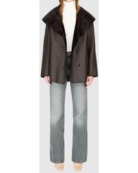 Hiso - Cherez Reversible Shearling Jacket - Lyst