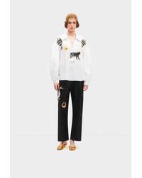 Sleeper - Mystic Appliquéd Cotton Pants - Lyst