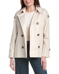 Sam Edelman - Cropped Double-Breasted Swing Jacket - Lyst