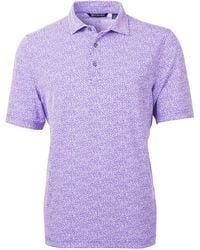 Cutter & Buck - Virtue Eco Pique Botanical Print Recycled Polo Shirt - Lyst