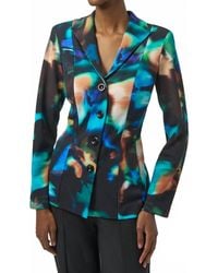 Joseph Ribkoff - Abstract Print Long Sleeves Fitted Blazer - Lyst