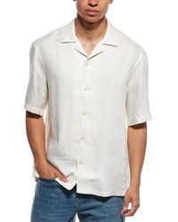 BOSS - Lars Linen-Blend Shirt - Lyst