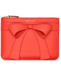 Comme des Garçons - Big Bow Leather Pouch Bag - Lyst