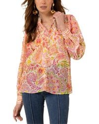 Hale Bob - Calliope Silk-Blend Blouse - Lyst