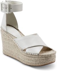 Marc Fisher - Able Leather Criss-cross Platform Sandals - Lyst