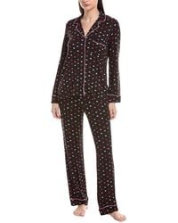 DKNY - 2Pc Notch Top & Pant Sleep Set - Lyst