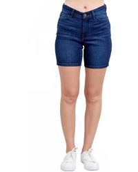 Judy Blue - High Waist V-Front Bermuda Shorts - Lyst