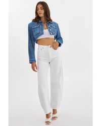 Lamarque - Xandy Cropped Leather Jacket - Lyst