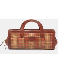 Mulberry - Brown/color Woven Leather Satchel - Lyst