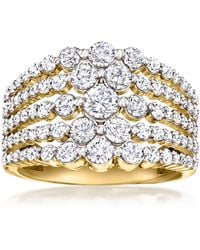 Ross-Simons - Cz Multi-Row Ring - Lyst