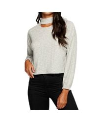 Chaser Brand - Rib Blouson Sleeve Pullover - Lyst