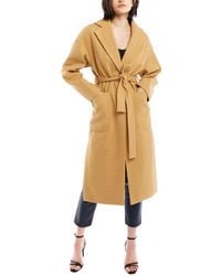 LBLC The Label - Marie Tie Front Midi Trench Jacket - Lyst