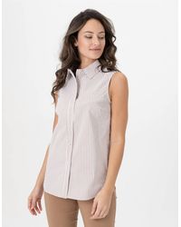 Renuar - Button Down Woven Blouse - Lyst