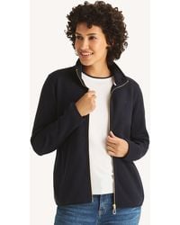 Nautica - Mock-Neck Fleece Full-Zip Jacket - Lyst