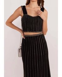 MINKPINK - Celia Lurex Striped Top - Lyst