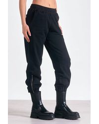 Elan - Heather Jogger With Zipper Detail - Lyst