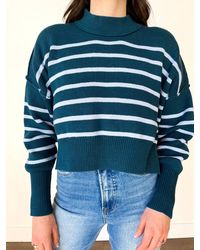 In-Loom - Isla Striped Crop Sweater - Lyst