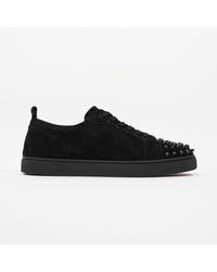 Christian Louboutin - Louis Junior Spikes Suede - Lyst