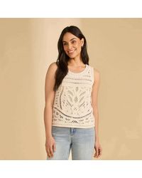 Fdj - Crochet Sleveless Sweater - Lyst