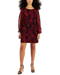 Connected Apparel - Petites Printed Floral Sheath Dress - Lyst