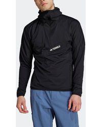 adidas - Terrex Techrock Ultralight 1/2-zip Hooded Fleece Jacket - Lyst