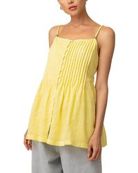 Line & Dot - Calisto Linen-Blend Mini Dress - Lyst