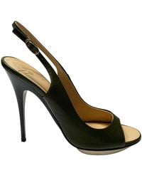 Giuseppe Zanotti - Peep Toe Slingback Pumps - Lyst