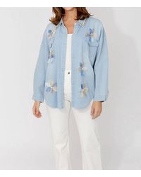 FRANK LYMAN - Faylina Floral Embellished Top - Lyst