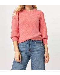 Lilla P - 3/4 Puff Sleeve Sweater - Lyst