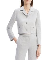 Theory - Boxy Crop Patch Jacket - Lyst