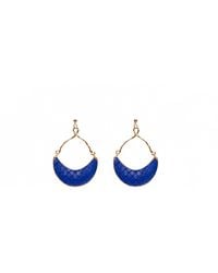 Avenue Chic - Half Moon Python Earrings - Lyst