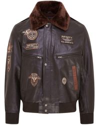 Infinity Leather - Leather Us Air Force Bomber Jacket- Lieksa - Lyst