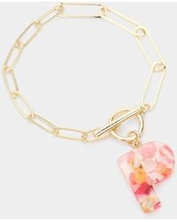 Fashnzfab - P- Colorful Initial Monogram Charm Bracelet ~P~ - Lyst