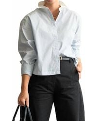 Ichi - Two Tone Button Up Shirt - Lyst