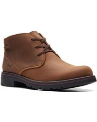 Clarks - Morris Peak Chukka Leather Waterproof Ankle Boots Jobb200 - Lyst